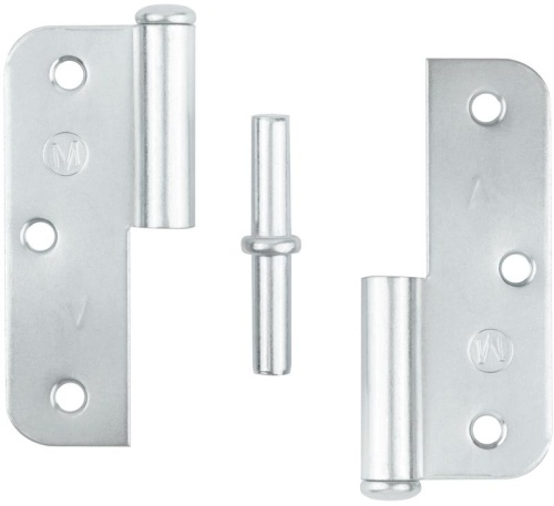 Петля накладная лев. "ПН" 85мм оцинк. 66390 фото 4