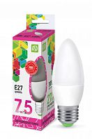 Лампа светодиодная LED-СВЕЧА-standard 7.5Вт 230В Е14 6500К 675Лм ASD | код 4690612019031 | ASD