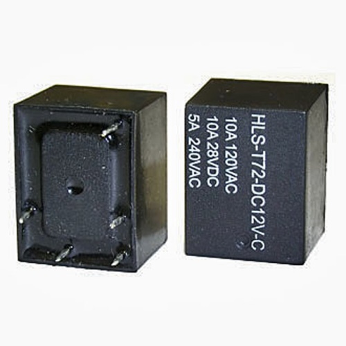 Электромагнитное реле RUICHI T72 12VDC (843) 10A, монтаж DIP | код 59109 | Ruichi