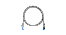 Коммутационный шнур NIKOMAX Essential Line S/FTP 4 пары, Кат.6 (Класс E), 250МГц, 2хRJ45/8P8C, T568B, заливной, с защитой защелки, многожильный, BC (чистая медь), 26AWG (7x0,150мм), LSZH нг(А)-HFLTx, светло-серый, 1м | код NMC-PC4SE55B-ES-010-C-GY (