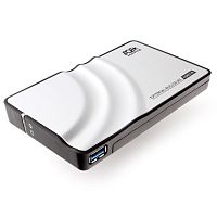 USB 3.0 Внешний корпус 2.5 SATA HDD/SSD AgeStar 3UB2P, алюминий, серебристый, безвинтовая конструкция | код 3UB2P | AgeStar