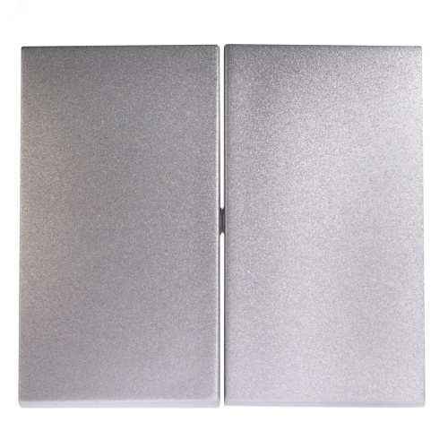 VALENA Лицевая панель двухклавишного выключателя алюминий | код 770252 | Legrand