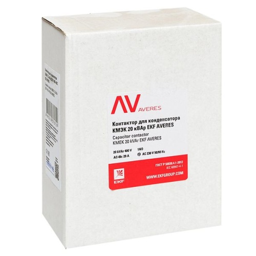 Контактор для конденсатора КМЭК 10 кВАр 230В 1NО+1NC AVERES | код ctrk-s-14-10-230-av | EKF фото 3