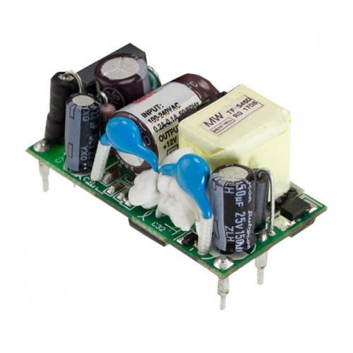 Источник питания AC-DC, 8.3Вт, вход 80...264В AC 47...440 Гц, выход 3.3В/2.5А, изоляция 4000В AC, без корпуса 42х22.3х20.5мм, -30...+85C | код MFM-10-3.3 | MeanWell