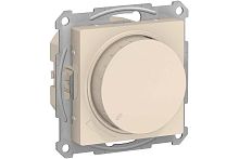 ATLASDESIGN СВЕТОРЕГУЛЯТОР (диммер) повор-нажим, LED, RC, 400Вт, мех., БЕЖЕВЫЙ | код. ATN000223 | Systeme Electric