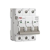 Выключатель автоматический AV-6 DC 3P 25A (L) 6kA EKF AVERES | код mcb6-DC-3-25L-av | EKF