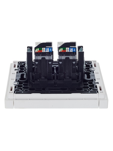 FORTE&PIANO Роз. комп. 2-ая RJ45 кат.5E FP233 бел. IEK | код FP-K20-1-K01 | IEK фото 4