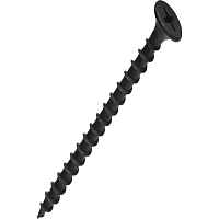 Саморез гипсокартон/металл 3.5х55 черный | код screw-GM-55 | Крепдил