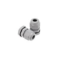 Кабельный ввод PG-9 (4-8 мм) серый | код 07-8009 | REXANT
