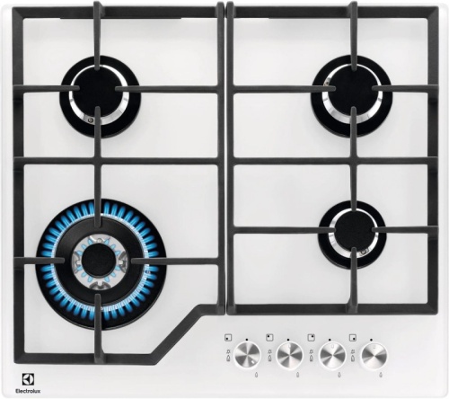 Газовая варочная поверхность Electrolux KGG64362W белый | код 1893697 | ELECTROLUX