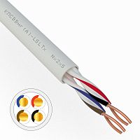 Кабель для пожарной сигнализации REXANT КПСВВнг(А)-LSLTx 2x2x0,50 мм кв, бухта 200 м | код 01-4875 | REXANT