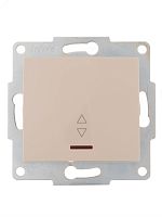 KARINA Выключатель проходной с подсветкой крем (10шт/120шт) | код 707-0388-114 | Lezard