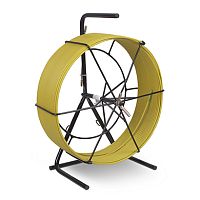 Cabeus Pull-M3-4,5-15m Устройство для протяжки кабеля мини УЗК в металлической кассете с держателем тип №3, 15м (диаметр стеклопрутка 4,5 мм) | код 9867c | Cabeus