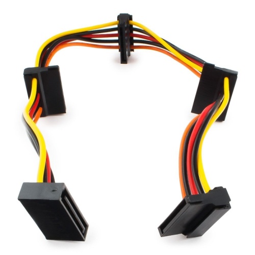 Кабель питания SATA Cablexpert CC-SATAMF-03, 4x15pin(F)/15pin(M), 40см | код CC-SATAMF-03 | Cablexpert