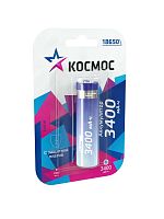 Аккумулятор Li-ion 18650 3400мА.ч с защитой (блист.1шт) Космос | код KOC18650Li-ion34PBL1 | КОСМОС