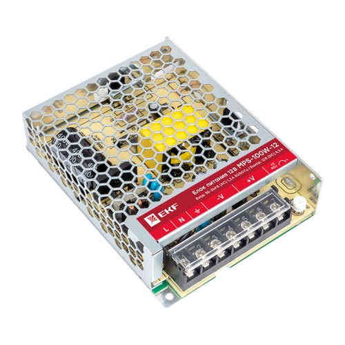 Блок питания 12В MPS-100W-12 Proxima | код mps-100w-12 | EKF Блок питания 12В MPS-100W-12 Proxima | код mps-100w-12 | EKF