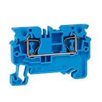 Клемма проходная пружинная OptiClip CX-4-I-BU-32A-(0,2-4)-синий | код 289714 | КЭАЗ
