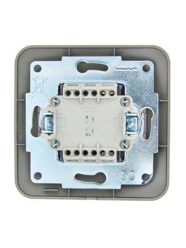 Выключатель 1-кл. 1п СП ASTI 10А IP20 в сборе платина. LEZARD 7081-3535-100 фото 2