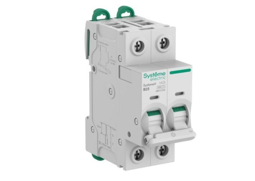 Автоматический выключатель (АВ) B 25A 2P 6kA 400В Systeme9 | код S9F21225 | Systeme Electric