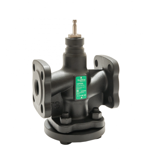 Клапан регулирующий 2-ход фланц PN16 DN32 15м?/ч -20…+130°С | код VGF032 | Systeme Electric