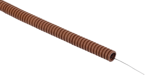 ELASTA Труба гофр. ПВХ d=16мм с зондом дуб (100м) IEK | код ET-TG21-121-016-100-K24 | IEK