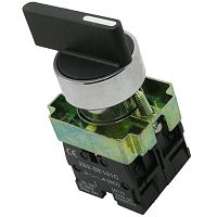 Переключатель поворотный RUICHI 3SA8-BJ83, 3 положения, ON-OFF-(ON), IP40, 3 А, 240 В, установочное отверстие 22 мм, ручка J длинная, винтовой зажим (4S) | код 71634 | Ruichi