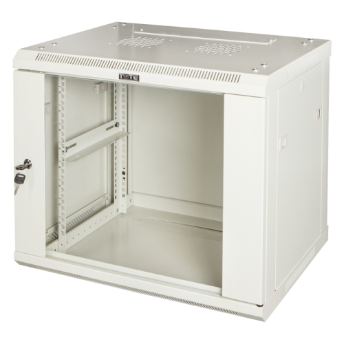 Шкаф настенный серии Pro, 27U 600x450, стеклянная дверь | код TWT-CBWPG-27U-6x4-GY | TWT