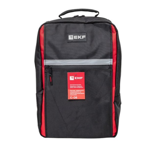 Рюкзак сервисного специалиста со светоотражающими полосами С-08 Professional | код C-08 | EKF фото 4
