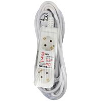 Удлинитель Россия U-3e-7m-3x1,5 c заземл., 3гн, 7м, ПВС, 3х1,5мм2, 16А U-3e-7m-3x1,5 | код Б0044034 | ЭРА