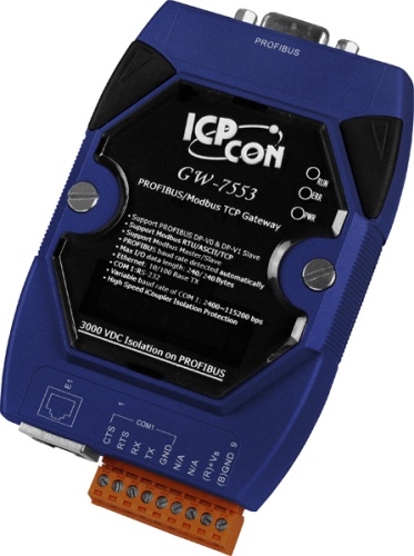 GW-7553-B CR PROFIBUS/Modbus TCP Gateway (RoHS) | код 00-06027414 | ICP DAS