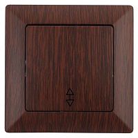 Переключатель Intro Solo 4-103-10 одноклавишный 10А-250В, IP20, СУ, венге | код Б0053583 | ЭРА