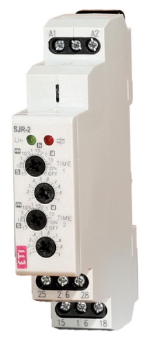 Двухуровневое реле времени SJR-2 UNI 12-240 AC/DC (2x16A_AC1) | код 002470090 | ETI