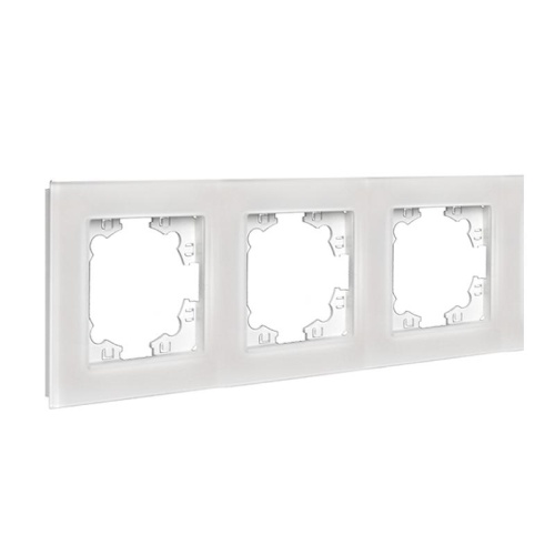 Афина рамка стеклянная трехместная универсальная, жемчуг (еврослот) | код 2262 | Universal фото 2 Афина рамка стеклянная трехместная универсальная, жемчуг (еврослот) | код 2262 | Universal фото 2