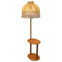 Светильник НТБ-11-60-101 со столиком овал латунь/Груша | код 300467 | Эркадо