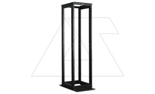 Стойка 19.,42U, DYNAframe, ВxШxГ 2022x530x870мм открытая с двойной рамой глубина 870мм, черный | код LN-OF42UDD870-BL-F | LANDE