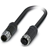 Кабель для датчика / исполнительного элемента SAC-4P-M12MS/2,0-28X/M12FSSHOD | код 1454189 | PHOENIX CONTACT