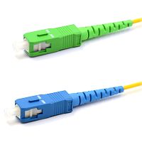Патч-корд оптический переходной (SM), 9/125 (OS2), SC/APC-SC/UPC, (Simplex), LSZH, 15м | код 50-2063 | REXANT