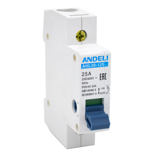 Выключатель нагрузки AHL30-125 1P 20A (ANDELI) | код ADL04-001 | ANDELI
