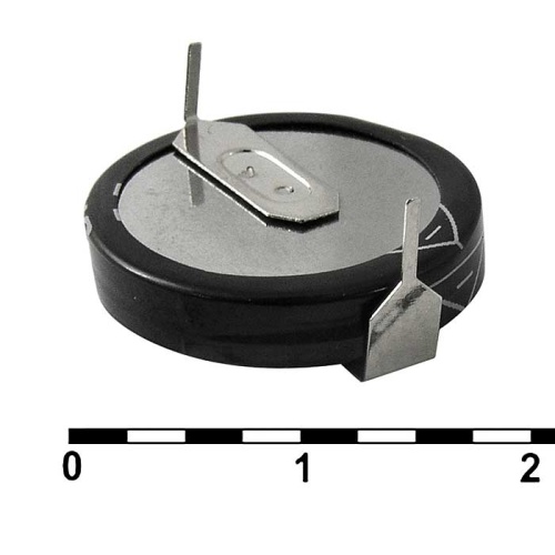 Ионистор RUICHI 5R5D20F100H, 1.0 Ф, 5.5 В, -20…+70 °С, горизонтальный | код 79995 | Ruichi