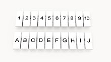 ZB4-10P-19-00Z(H), Маркировка для клемм DC, (-10), упак | код 92118900109 | DEGSON