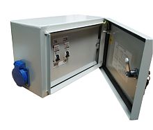 Ящик с понижающим трансформатором ЯТП IP54 0,25кВА 220/12В EKF Basic | код yatp-ip54-0,25-220/12v-2a | EKF