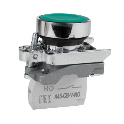 Кнопка OptiSignal D22 C4-P-310 зеленая металл 1НО XB4BA31 | код 332167 | КЭАЗ