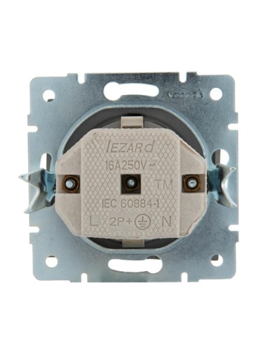 RAIN Розетка 1СП ТВ оконечная Черный графит | код 703-4188-123 | LEZARD фото 4