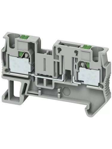 Клемма пружинная PIT проходной 2 точки 4мм.кв. Серая | код. NSYTRP42 | Schneider Electric