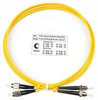 Cabeus FOP(d)-9-FC-ST-2m Шнур оптический duplex FC-ST 9/125 sm 2м LSZH | код 7500c | Cabeus