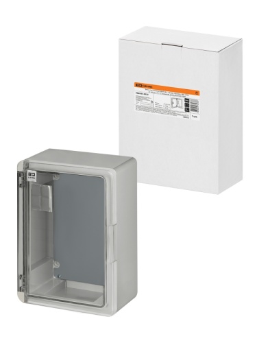 Бокс пластиковый ЩМП-0-2, прозр. крышка, ABS, IP65, от -45 до +75 °С, навесной, (330x250x140) TDM | код SQ0933-0222 | TDM