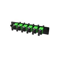 Адаптерная планка 6xMTP адаптеров (opposed key) (цвет адаптеров - зеленый), OS2, 1/2 HU | код RNAP6MHUS | DKC