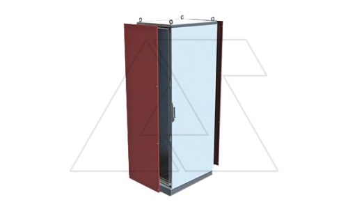 Боковые панели NEO 2000x500мм (ВxГ), RAL7035, IP55, 2шт. | код 632-205 | Tekpan