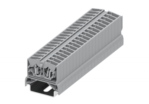 254371 Клемма TB 1-1 проходная на DIN-рейку SP35, фронт.подключение, сеч. 2.5мм2, сер., шт | код 254371| SUPU