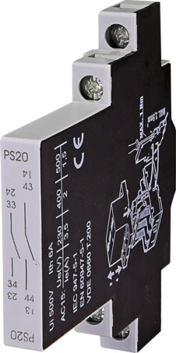 Блок-контакт PS 20 (2xNO) | код 004600160 | ETI